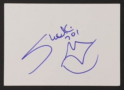 Lot 214 - A quantity of autographs of music stars