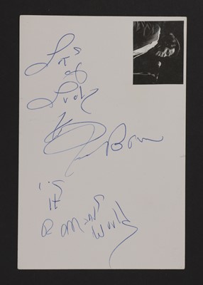 Lot 200 - James Brown: autograph on white card