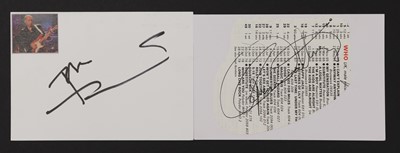 Lot 324 - A collection of Rock Band autographs