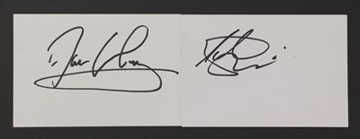 Lot 324 - A collection of Rock Band autographs