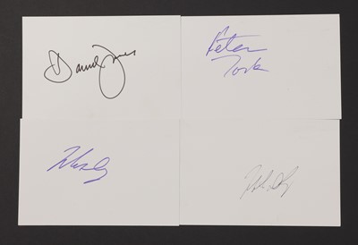 Lot 324 - A collection of Rock Band autographs
