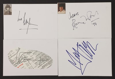 Lot 172 - Rolling Stones original line-up: four autographs on white card