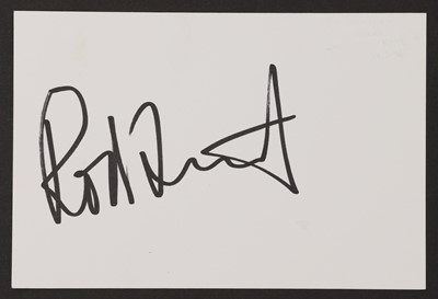 Lot 155 - Rod Stewart: autograph on white card