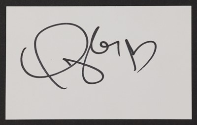 Lot 185 - Taylor Swift: autograph on white card