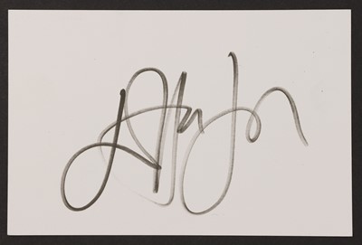 Lot 146 - Elton John: autograph on white card