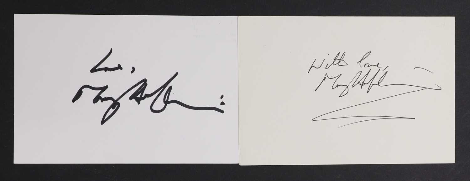 Lot 213 - Meat Loaf: autograph on white card, / Queen