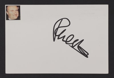 Lot 159 - Phil Collins: autograph on white card