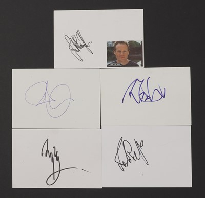Lot 175 - Led Zeppelin: five autographs on white card