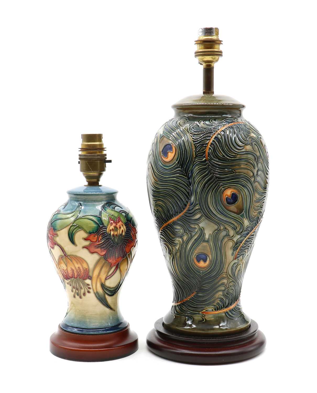 Lot 133 - A Moorcroft pottery lamp base