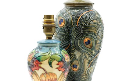 Lot 133 - A Moorcroft pottery lamp base