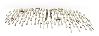 Lot 83 - A collection of silver flatware