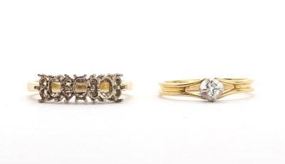 Lot 190 - Two 18ct gold rings