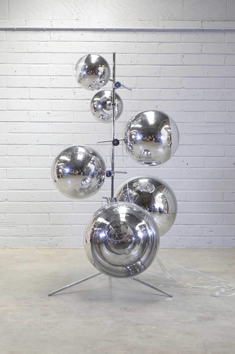 Lot 279 - A Tom Dixon 'Mirror Ball' standard lamp