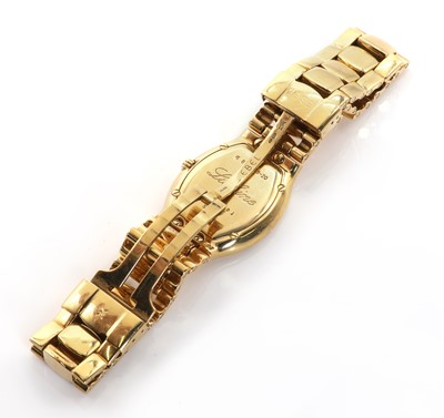 Lot 304 - A ladies' 18ct gold Ebel Lichine quartz bracelet watch, c.1990