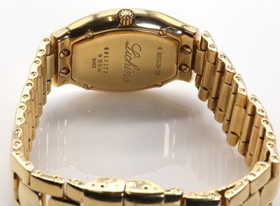 Lot 304 - A ladies' 18ct gold Ebel Lichine quartz bracelet watch, c.1990