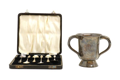 Lot 73 - A silver trophy cup