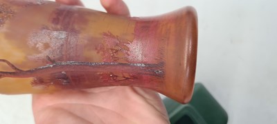 Lot 249 - A Daum glass vase