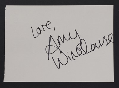 Lot 142 - Amy Winehouse full signature