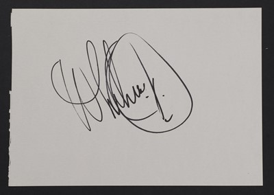 Lot 186 - Whitney Houston: autograph on large white album page