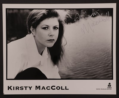 Lot 456 - Kirsty MacColl: autograph on promo card
