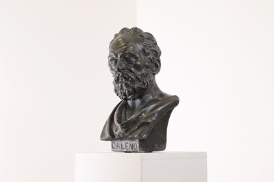 Lot 179 - A neoclassical bronzed plaster bust