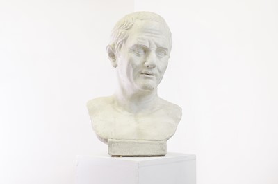 Lot 140 - A plaster bust after the antique