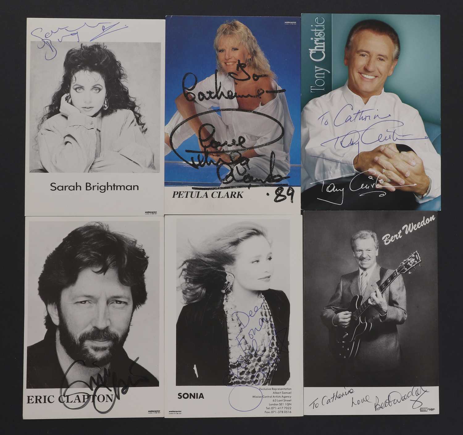 Lot 443 - AUTOGRAPH MUSIC: SINGERS, BANDS, ETC.