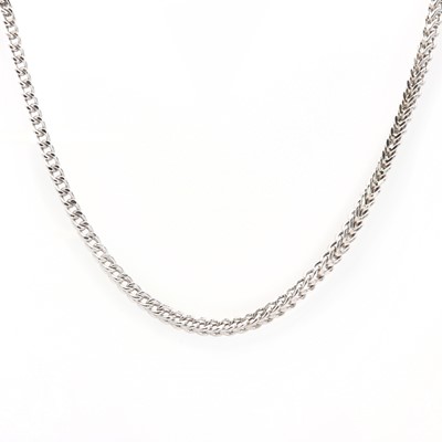 Lot 280 - A silver foxtail link chain