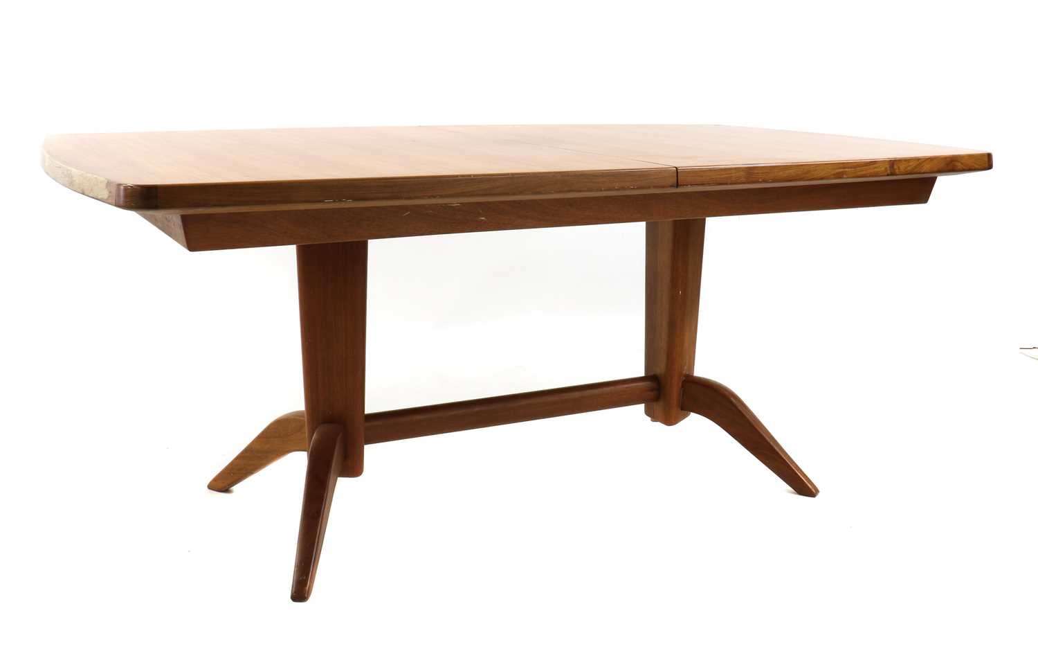 Lot 489 A teak dining table,