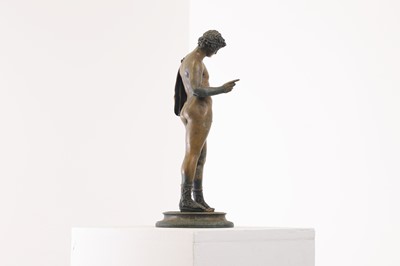 Lot 129 - A grand tour bronze of Narcissus