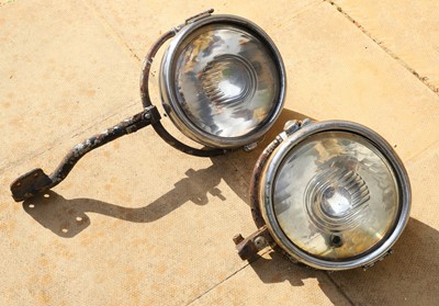 Lot 35 - A pair of 'Tarrida' vintage car headlamps