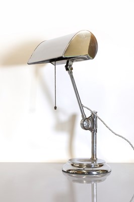 Lot 209 - A chromed table lamp