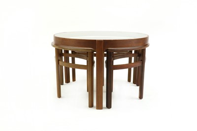 Lot 367 - A Nathan 'Trinity' teak nest of tables