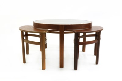 Lot 367 - A Nathan 'Trinity' teak nest of tables
