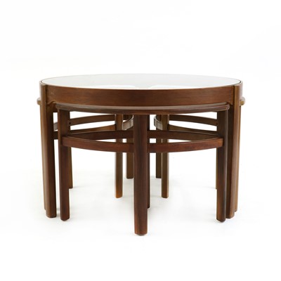 Lot 367 - A Nathan 'Trinity' teak nest of tables