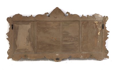 Lot 368 - A Rococo-style giltwood triptych overmantel mirror