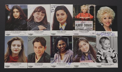 Lot 378 - EastEnders: fifty-five signed promo cards