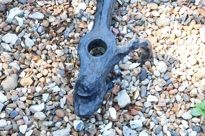 Lot 501 - A cast iron anchor