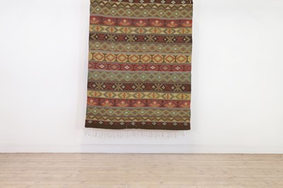 Lot 441 - A flat-weave wool rug