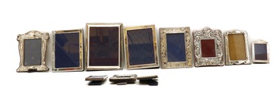 Lot 90 - A collection of silver photograph frames