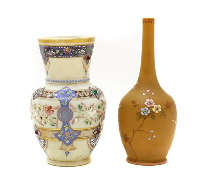 Lot 220 - An opaline glass vase
