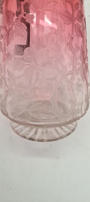 Lot 240 - An acid etched glass claret jug