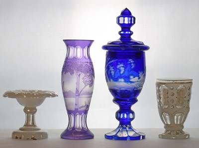 Lot 237 - A group of Bohemian cased glass
