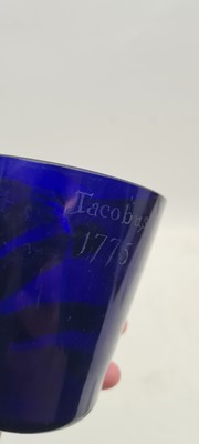 Lot 234 - A George III Bristol blue glass beaker