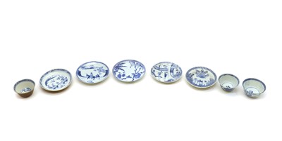 Lot 41 - A collection of Chinese blue and white teacups and saucers