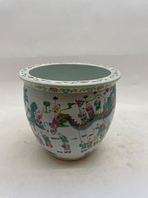 Lot 82 - A Chinese jardiniere with a stand