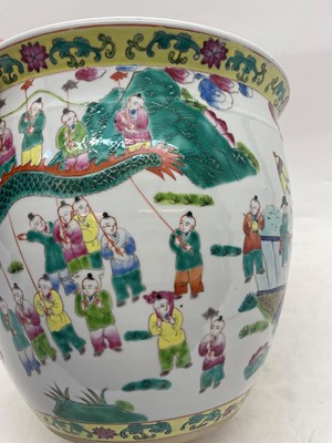 Lot 82 - A Chinese jardiniere with a stand