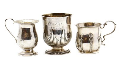 Lot 9 - A Victorian silver cup