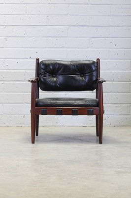 Lot 401 - A Swedish 'Cadett' rosewood armchair