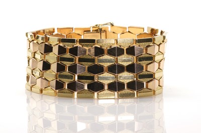 Lot 55 - A mid-century Italian gold cuff bracelet
